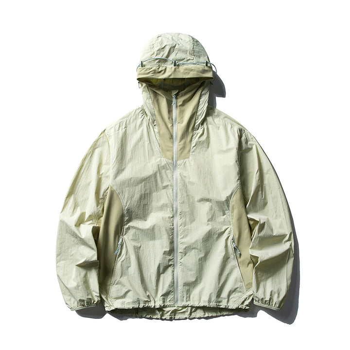 Herren Leichter Ripstop-Anorak mit Kapuze, Belüftungs- und Einsatzdetails Echoarchiv