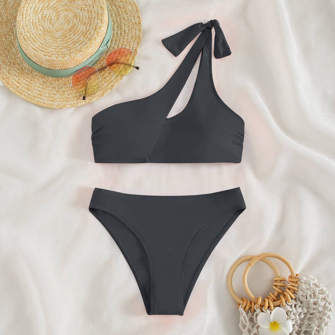 Damen asymmetrischer Bikini mit modischen Cut-Outs Echo Archiv