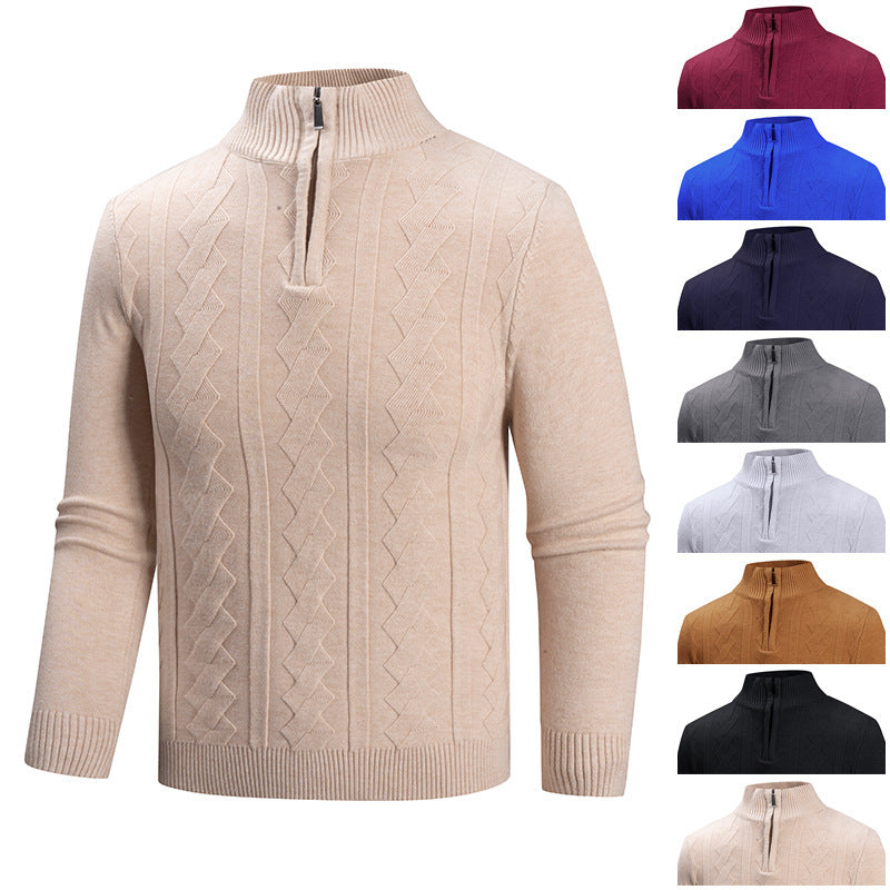 Herren Strickpullover mit hohem Kragen Echoarchiv