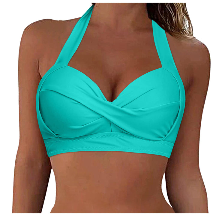 Damen Sportliches Bikinioberteil mit tiefem Ausschnitt und Halter-Design Echo Archiv