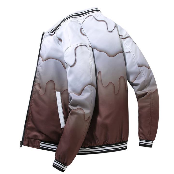 Herren Sportliche Bomberjacke mit modernen Mustern Echo Archiv