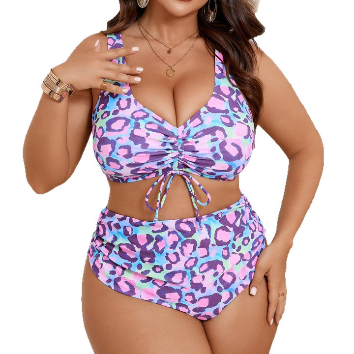Damen Bikini-Set mit elastischem Bindedetail und hohem Bund Echo Archiv