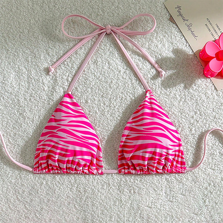 Damen Triangel-Bikini mit verspieltem Wellenmuster Echo Archiv