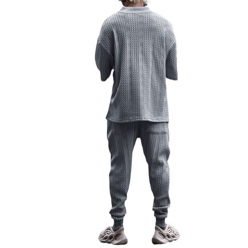 Herren lässiges Freizeit-Set mit oversized Pullover und bequemen Jogginghosen Echoarchiv