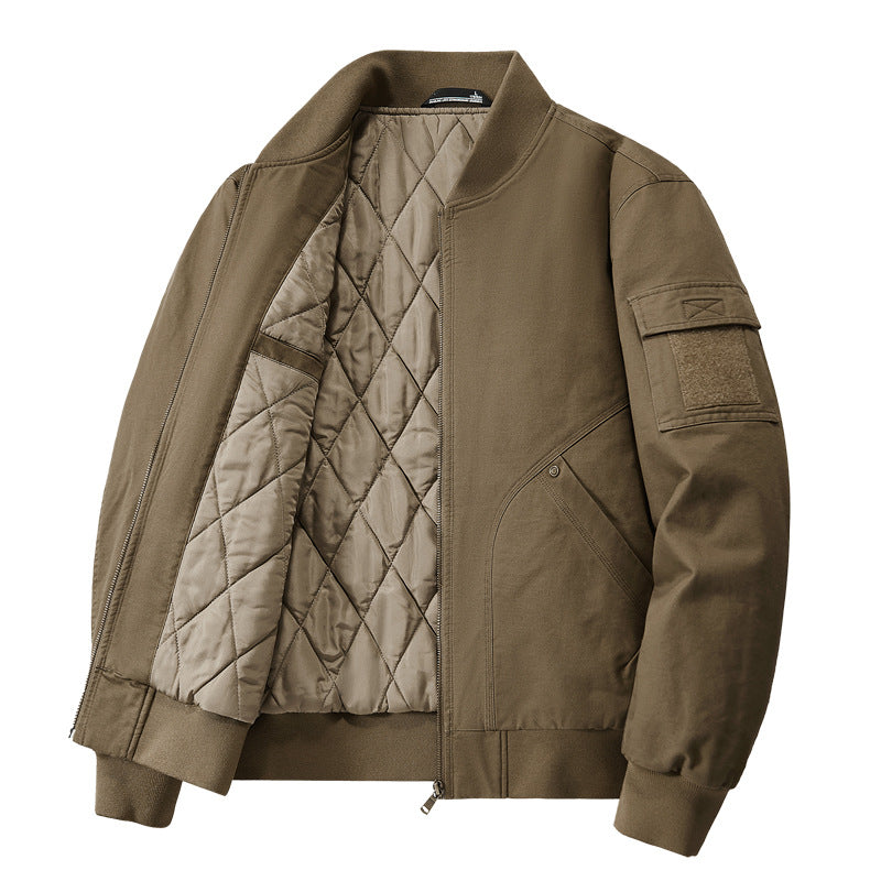 Herren lässige Pilotjacke mit wärmer Futter Echoarchiv