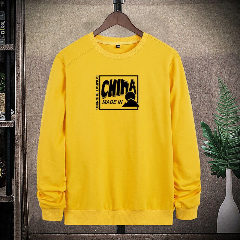 Herren Sweatshirt mit Rundhals und auffälligem Statement-Frontprint Echo Archiv