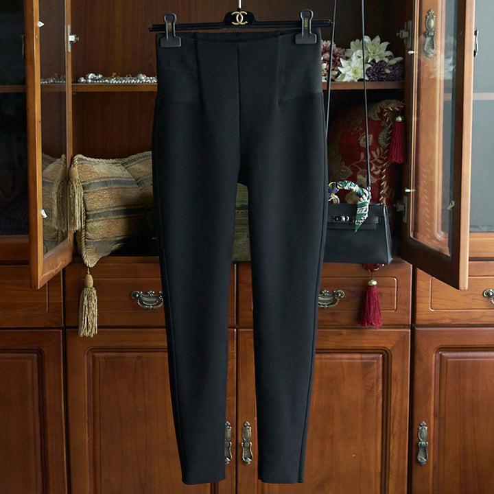 Damen Elegante und hoch taillierte Leggings Echoarchiv