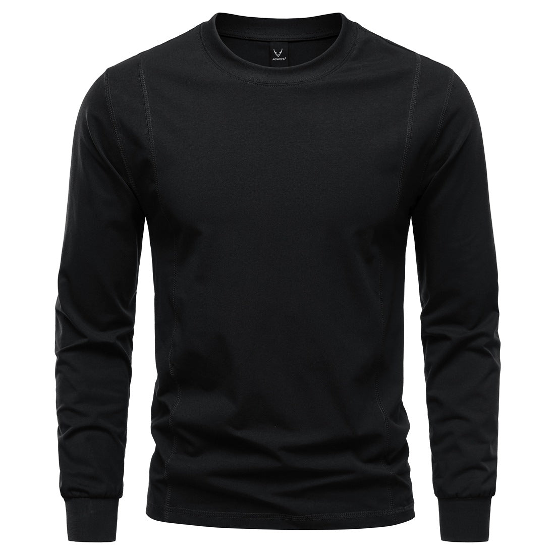 Herren Langarmshirt aus Stretch-Baumwollmix mit Rundhals und Flachnähten Echo Archiv