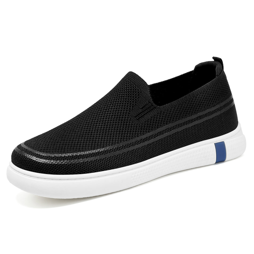 Herren nan nahtloser Strick-Slip-On Freizeit-Sneaker mit atmungsaktivem 3D-Mesh und stoßdämpfender EVA-Flexsohle Echo Archiv