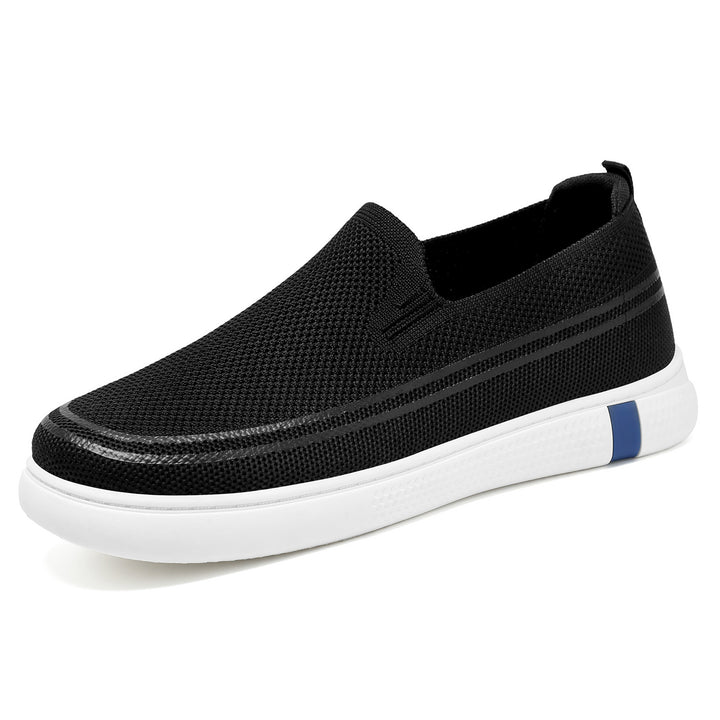 Herren nan nahtloser Strick-Slip-On Freizeit-Sneaker mit atmungsaktivem 3D-Mesh und stoßdämpfender EVA-Flexsohle Echo Archiv