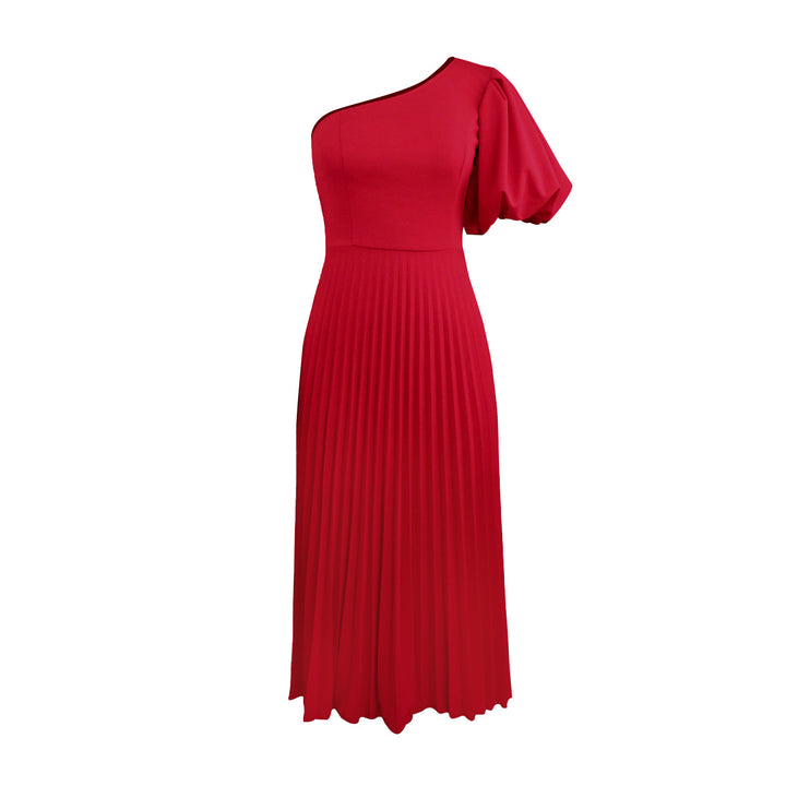 Damen Einseitiges Maxikleid mit Plissee-Details Echo Archiv
