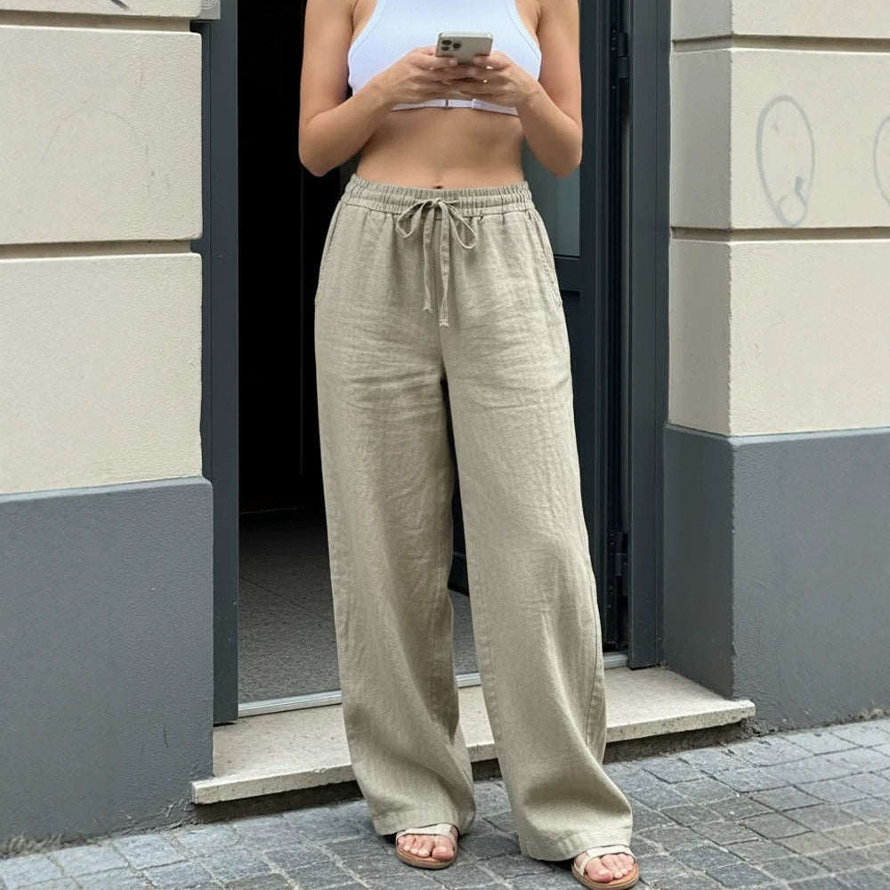 Damen Weite Leinenhose Echo Archiv