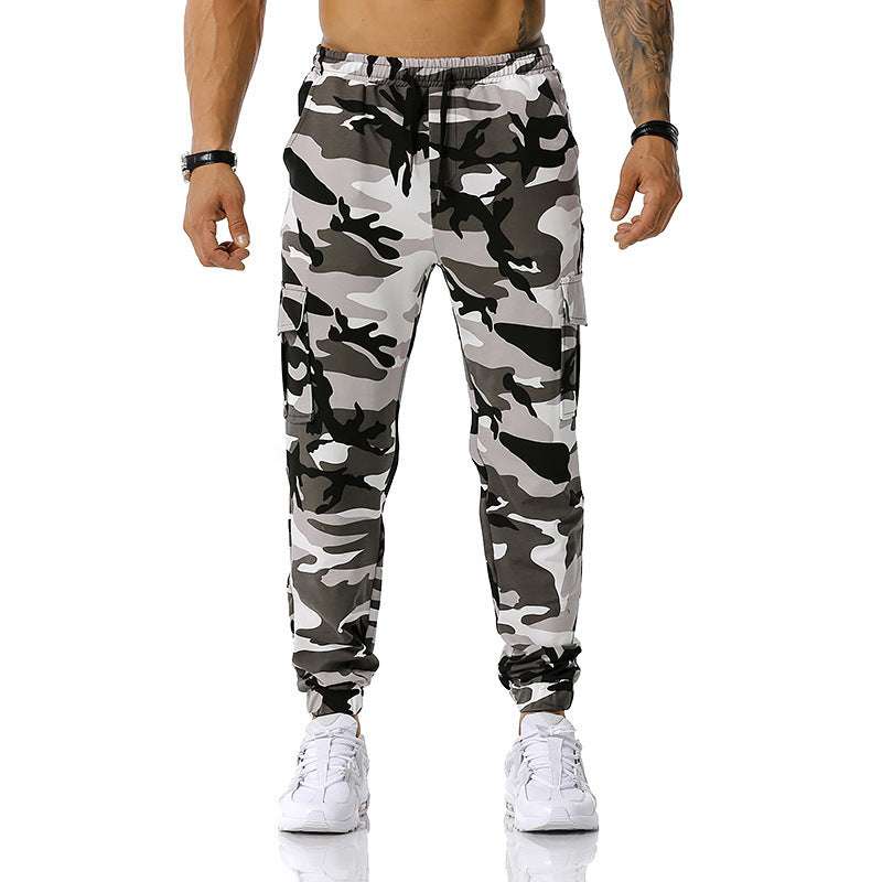 Herren Camouflage Cargo-Hose mit elastischem Bund und praktischen Seitentaschen Echoarchiv