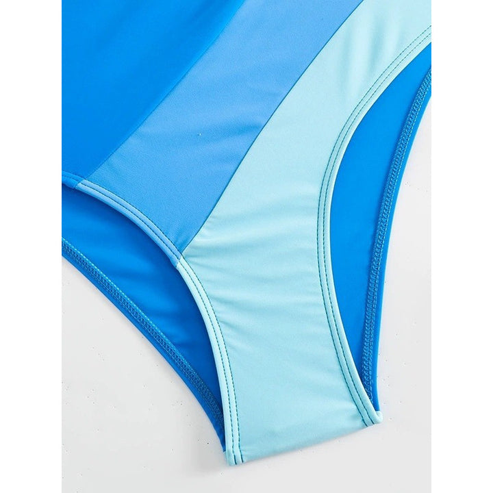 Damen Bikini-Set mit verspielten Schleifen und modernem Farbblockdesign Echo Archiv