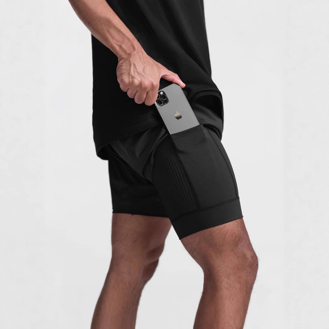 Herren Funktionsshorts mit praktischen Seitentaschen und atmungsaktivem Material Echoarchiv