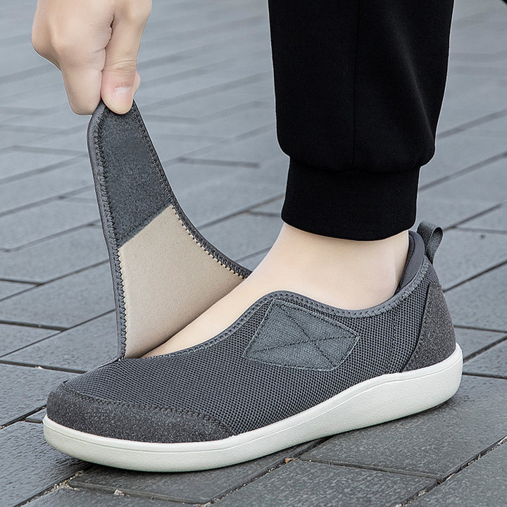 Damen nan einhändig verstellbarer Schlupf-Halbschuh mit Klettriemen, atmungsaktivem Mesh und stoßdämpfender EVA-Sohle Echo Archiv
