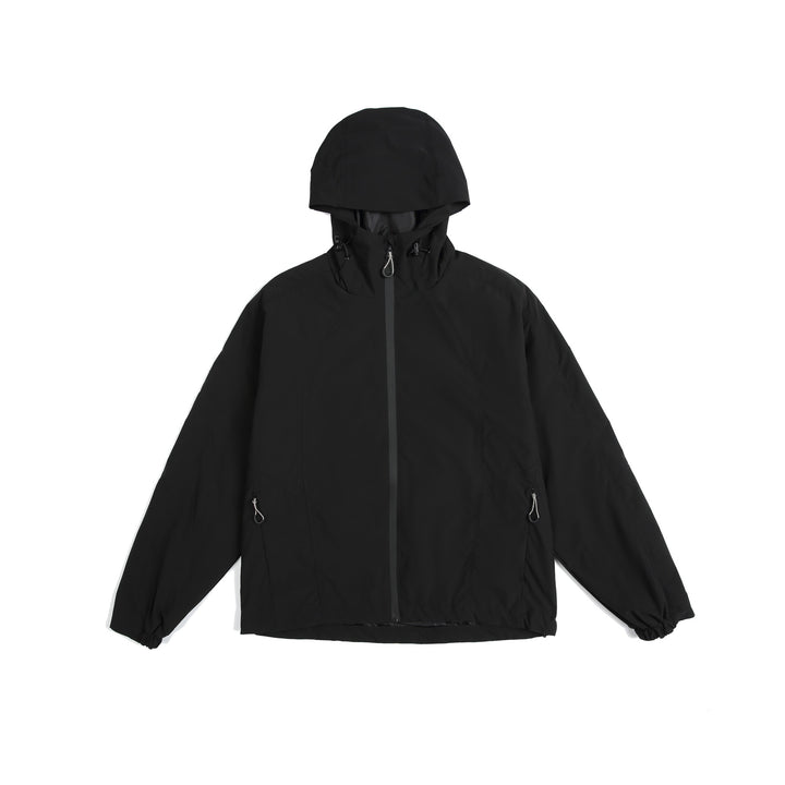 Damen leichte Windjacke mit Kapuze, verstellbarem Saum und wasserabweisender Funktion Echoarchiv
