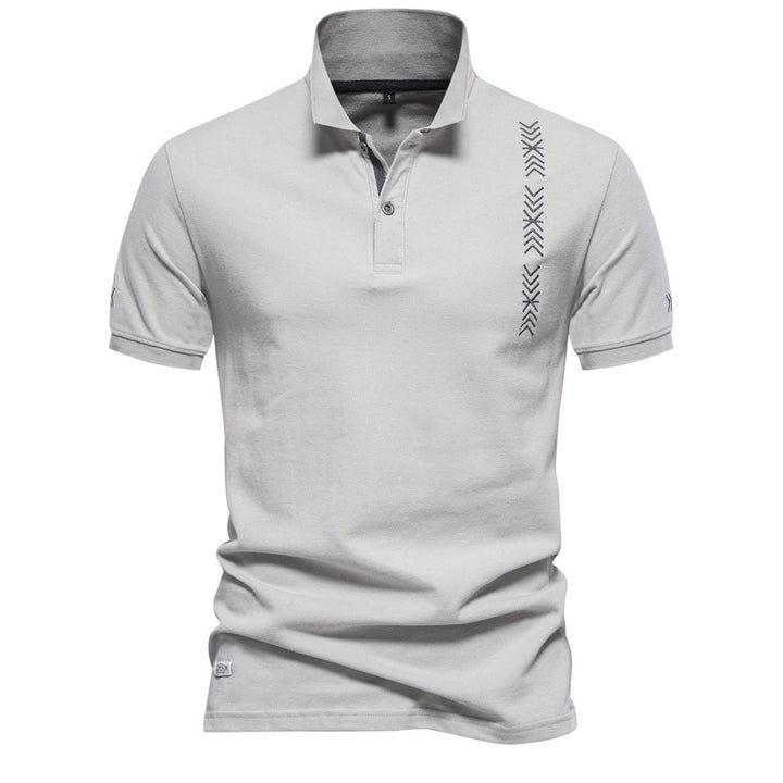 Herren Polo-Shirt mit modernem Design und feiner Struktur Echoarchiv