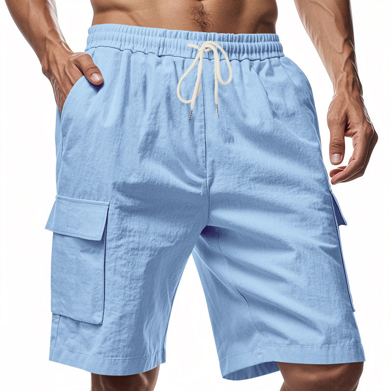 Herren lässige Cargo-Shorts mit elastischem Bund und praktischen Seitentaschen Echoarchiv