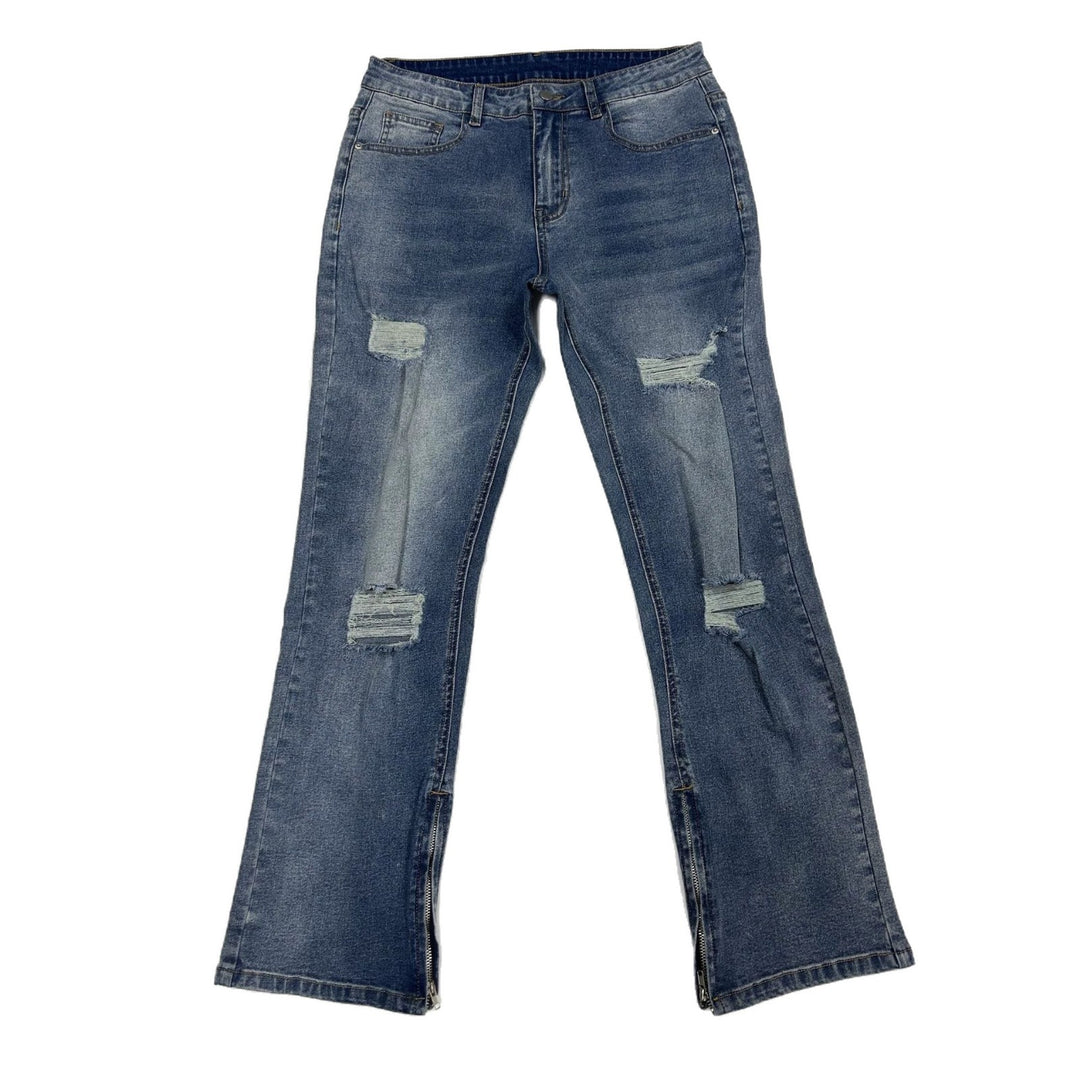 Herren Flared Jeans mit Reißverschluss Echoarchiv