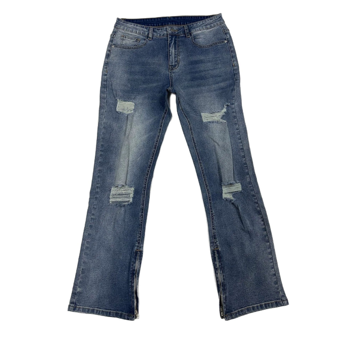 Herren Flared Jeans mit Reißverschluss – Vardeno