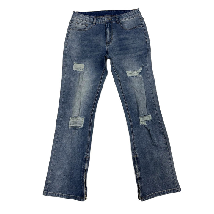 Herren Flared Jeans mit Reißverschluss Echoarchiv