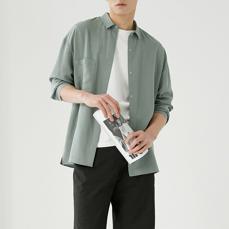 Herren Overshirt aus Baumwoll-Mix mit Brusttasche Echoarchiv