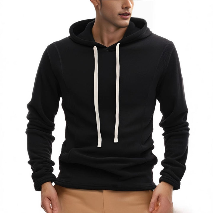 Herren Fleece Kapuzenpullover mit modischem Schnitt und seitlichen Reißverschlüssen Echoarchiv