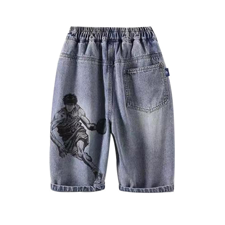 Unisex lässige Jeans-Shorts mit einzigartigem Charakter Echo Archiv