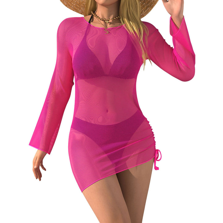 Damen Strandkleid mit transparenten Ärmeln Echo Archiv