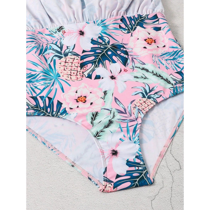 Damen Badekleid mit floralen Mustern und schmeichelndem Schnitt Echo Archiv