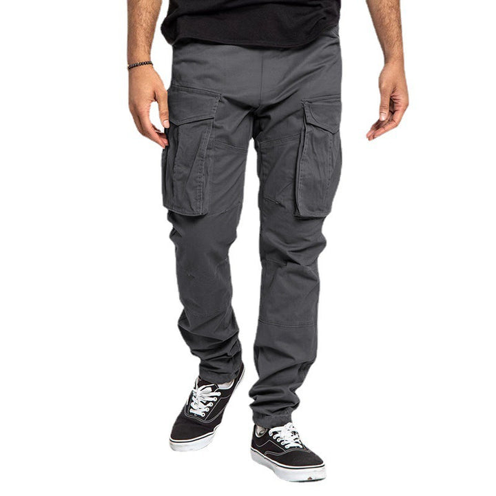 Herren Cargo-Hose mit multifunktionalen Taschen und elastischem Bund Echoarchiv