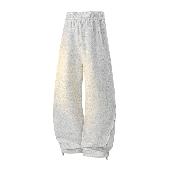 Herren Oversize-Baggy-Jogginghose mit Tunnelzug, seitlicher Druckknopfleiste & verstellbaren Beinabschlüssen Echoarchiv