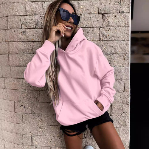 Damen Kapuzenpullover mit weichem Fleece-Innenfutter und lässigem Schnitt Echoarchiv