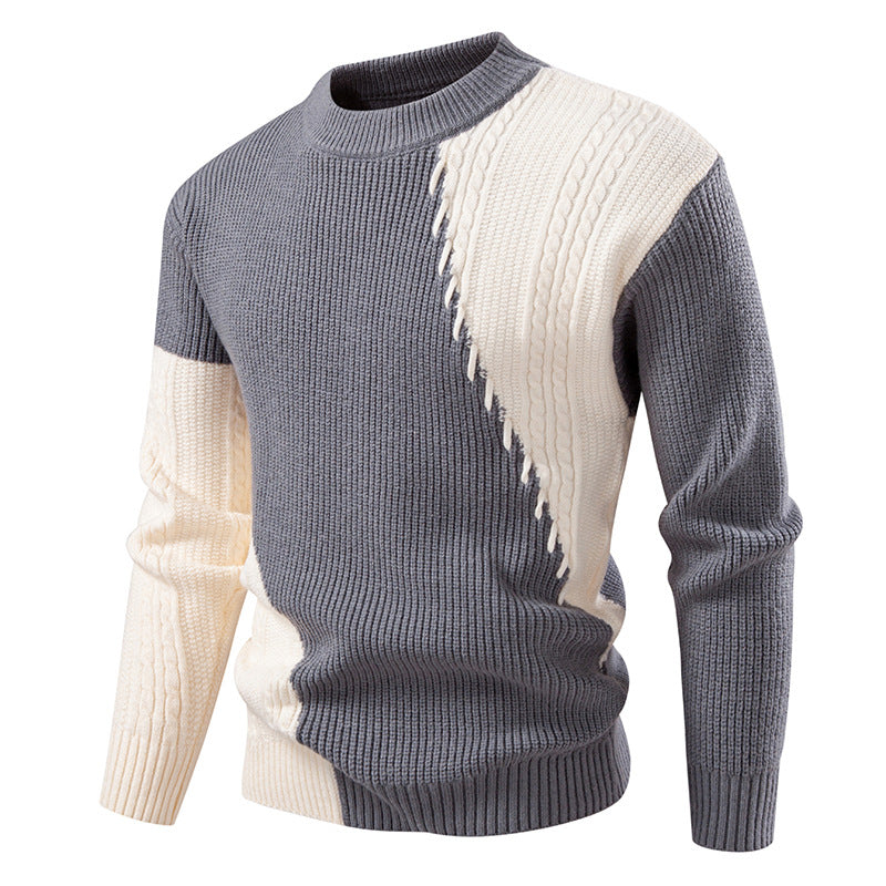 Herren modischer Strickpullover mit einzigartigem Kabeldesign Echoarchiv