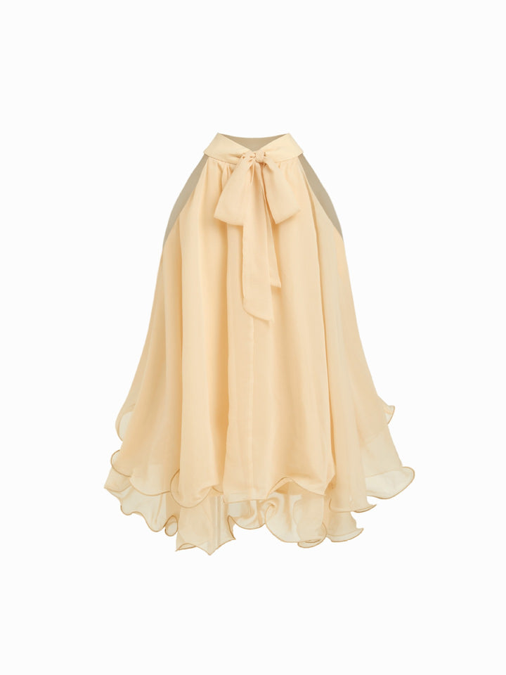 Damen Schwingender Chiffon-Rock mit Schleifenverschluss Echo Archiv