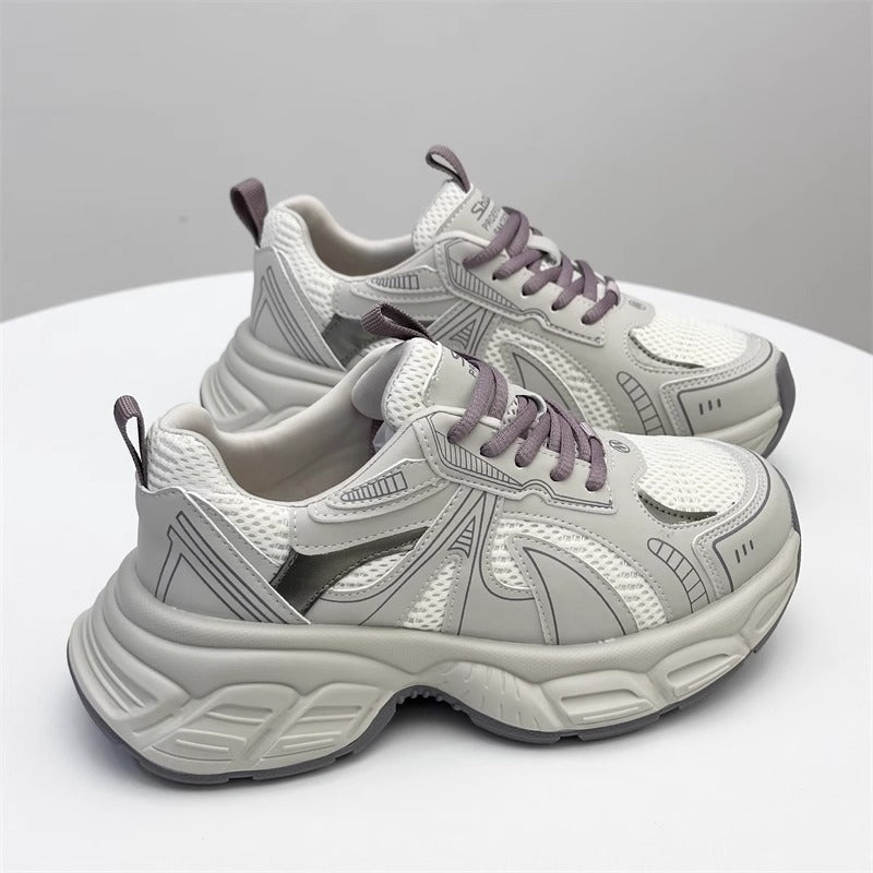 Damen Sportliche Sneakers mit atmungsaktiver Mesh-Oberfläche und gepolsterter Sohle Echo Archiv
