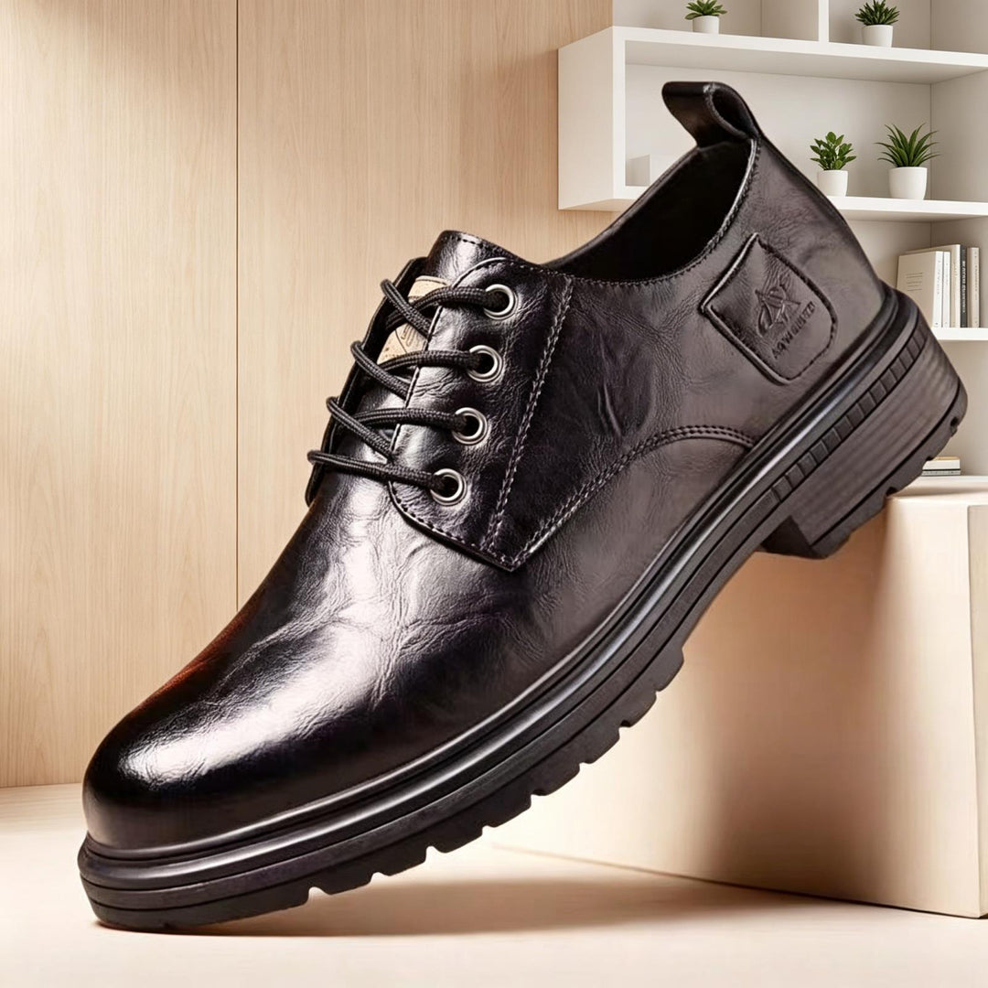 Herren Elegante Leder Schnürschuhe Echoarchiv