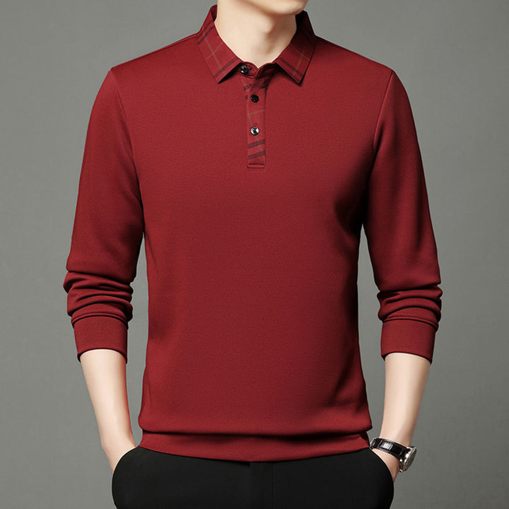 Herren funktionales Poloshirt mit strukturiertem Kragen Echoarchiv