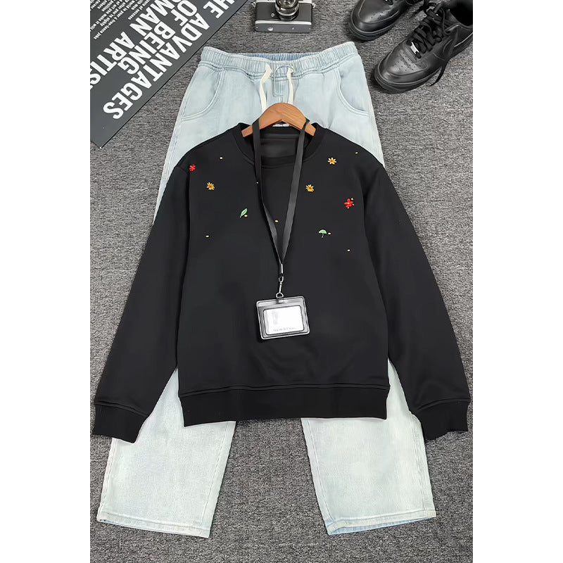 Damen Gemusterter Sweatshirt mit floralem Design Echo Archiv