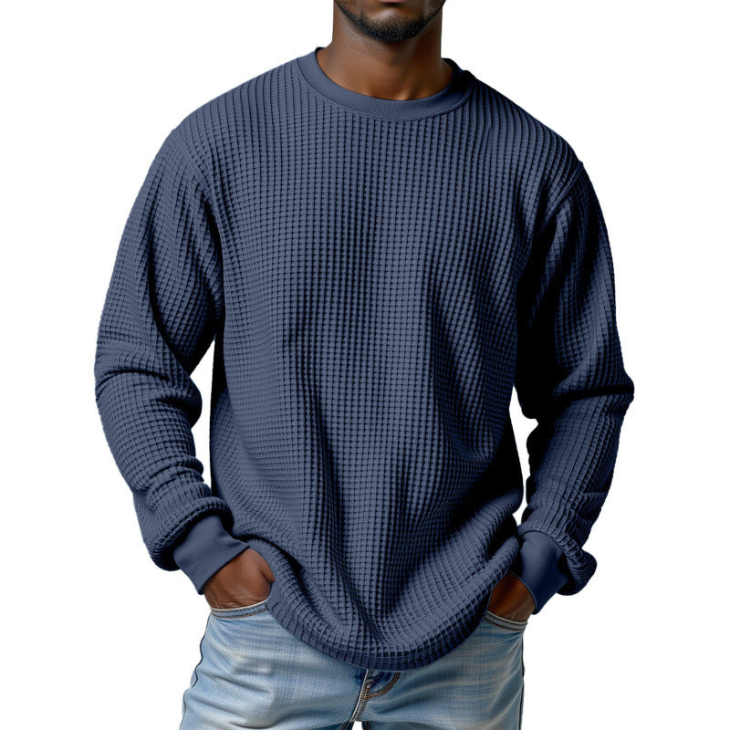 Herren Urbaner Pullover mit Waffelstruktur Echoarchiv