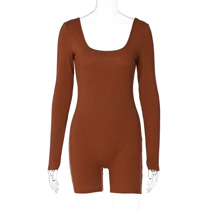 Damen Bodysuit mit langen Ärmeln und Quadrat-Ausschnitt Echo Archiv