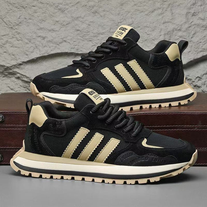 Herren Retro-Sneaker mit Wildleder-Overlays und gedämpfter Profilsohle Echoarhiv