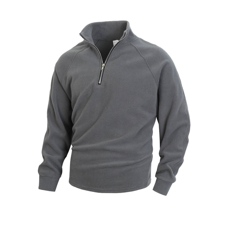 Herren Fleece Pullover mit halbem Reißverschluss Echo Archiv