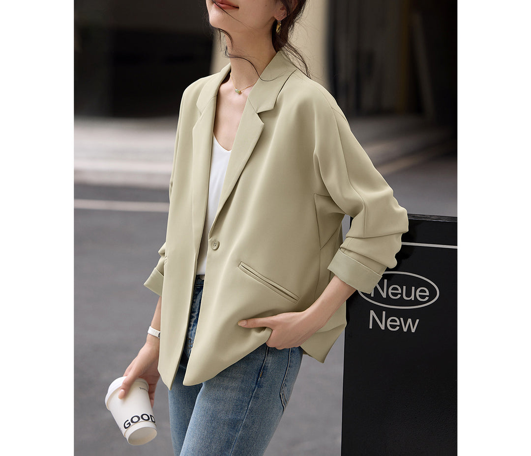 Damen Elegante oversized Blazerjacke Echoarchiv