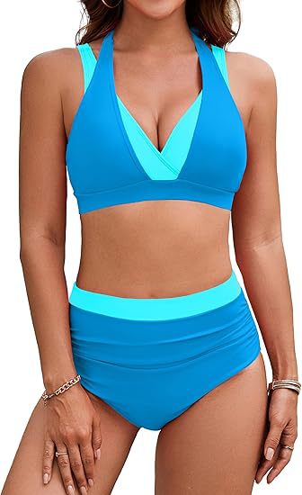 Damen Sport-Bikini mit hohem Bund Echo Archiv