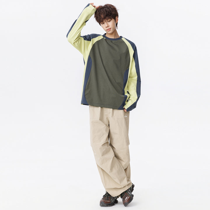 Herren Oversized Performance-Langarmshirt mit Raglanärmeln und Mesh‑Einsätzen Echo Archiv