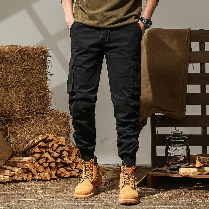 Herren Cargo-Hose mit mehreren praktischen Taschen und elastischem Bund Echoarchiv