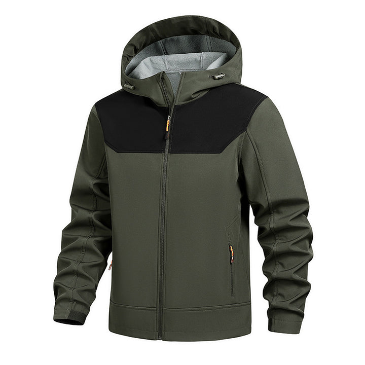 Herren Funktionsjacke mit atmungsaktiver Membran und verstellbarer Kapuze Echoarchiv