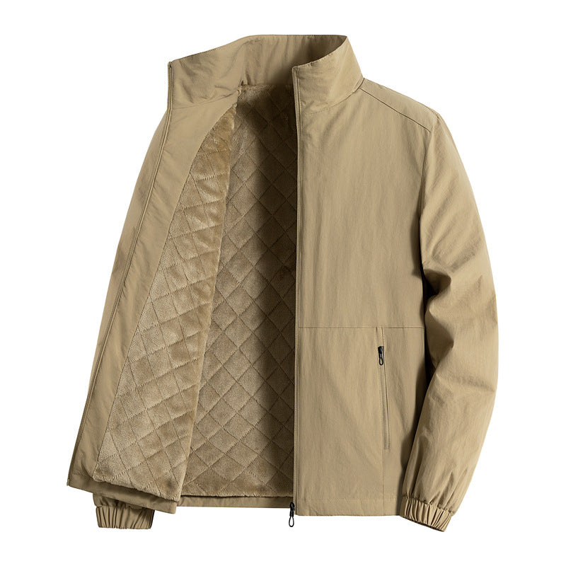 Herren ultraleichte atmungsaktive Freizeitjacke mit Mesh-Innenfutter Stehkragen und Reißverschlusstaschen Echoarchiv